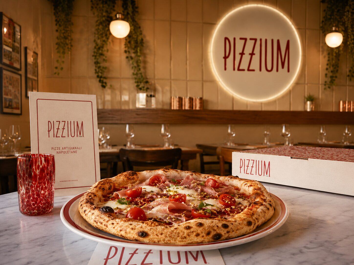 Tavolo e ambientazione dedicati a Pizzium